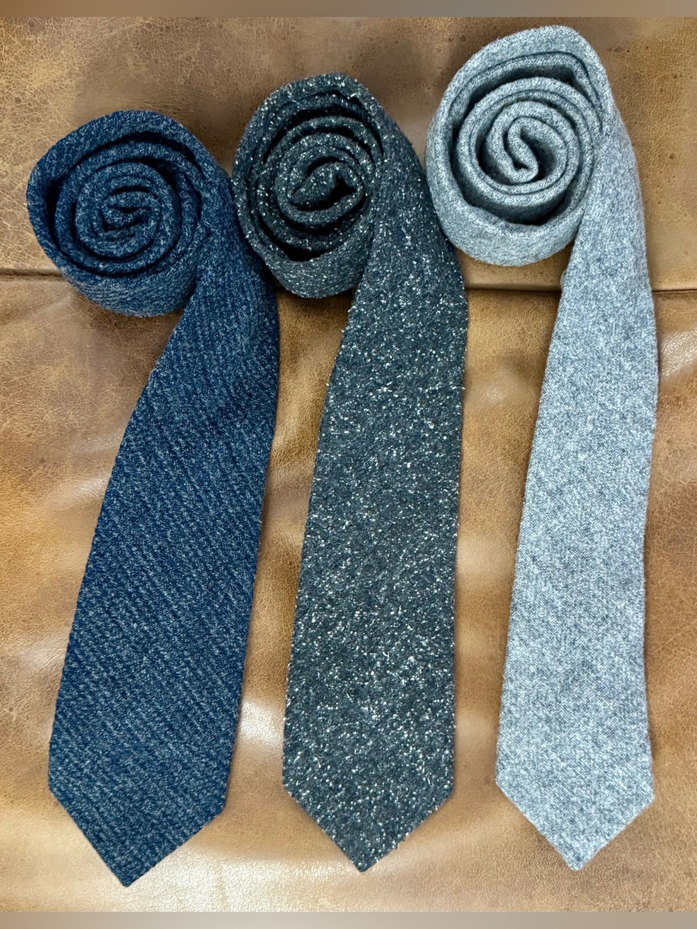 Set of 3 Apolis Wool Ties
